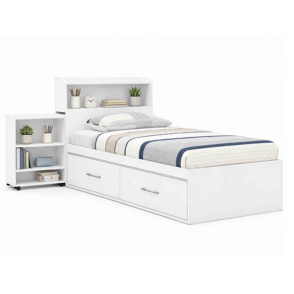 تخت تک نفره باکسی کتابخانه دار T719